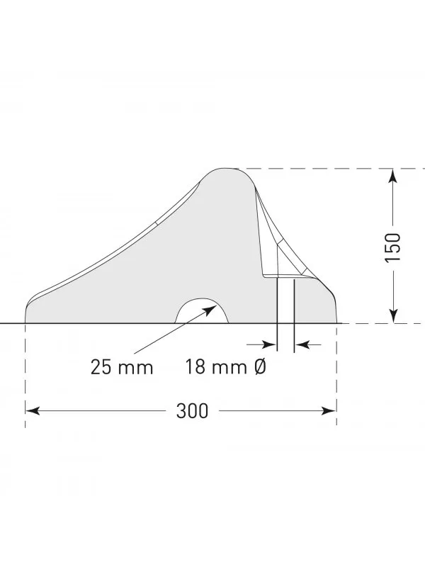 TRAFFIC-LINE Heavy Duty HGV Wheel Stop – Recycled Rubber