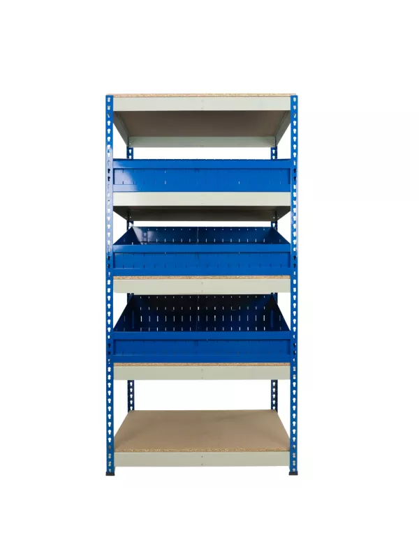Rivet Divider System Shelving - Adjustable Small Parts Storage