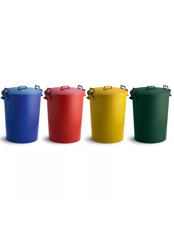 GPC Coloured Clip-On Lid Bins