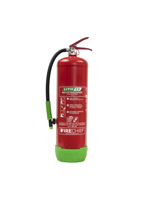 Firechief Lith Ex Extinguisher  Lithium Ion Battery Fire Protection