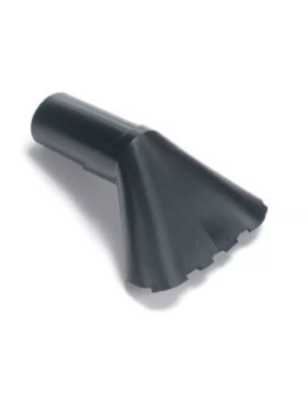 Wide angled vacuum cleaner nozzle attachment for efficient surface and edge cleaning