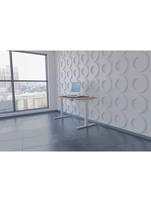 Air Dual Motor Height Adjustable Desk with Cable Ports