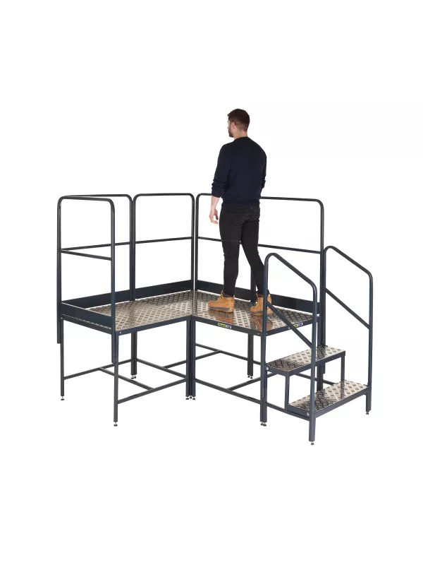 Climb-It Three Platforms Corner Modular