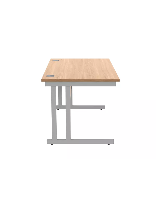 Core Stylish Computer Office Rectangular Desk - Norwegian Beech