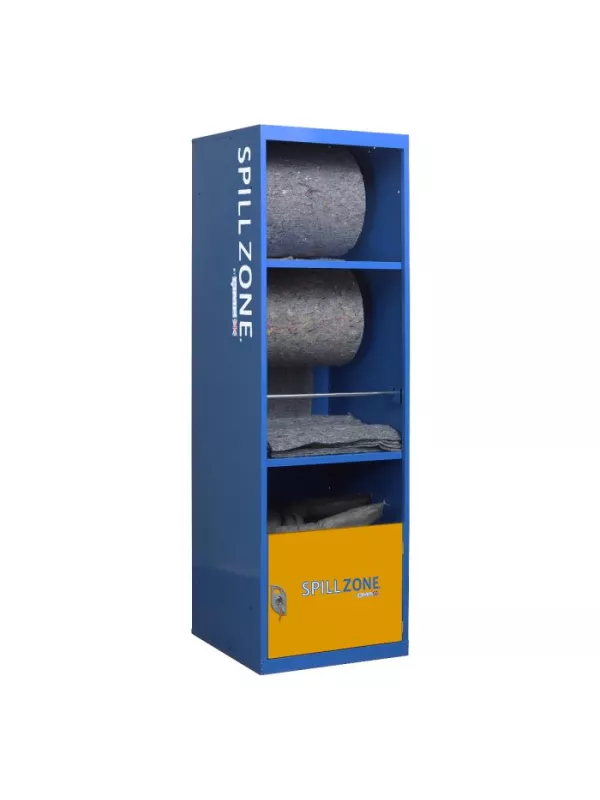SpillZone® Absorbent Station – Industrial Spill Control Locker with Lockable Cupboard