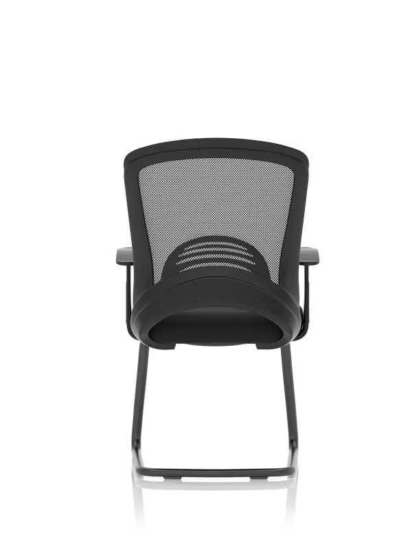Astro Visitor Cantilever Leg Mesh Chair – Medium Back, Fabric Seat, Modern Design