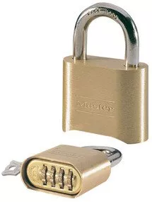 Securikey Brass Finish Combination Padlock: 10,000 Codes