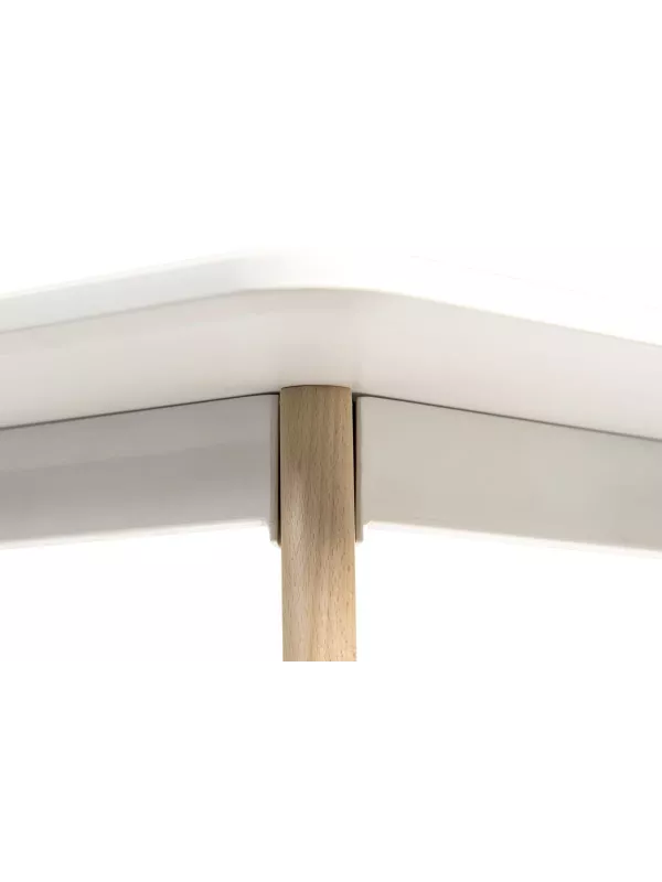 Teknik Skandi Rectangular Table – Contemporary Dining Table with Beech Legs