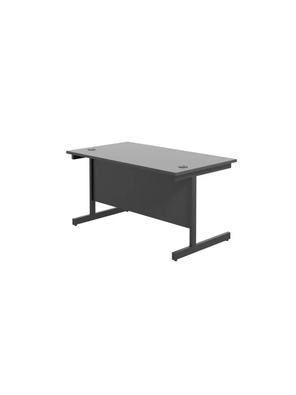 Single Upright Desk – Black