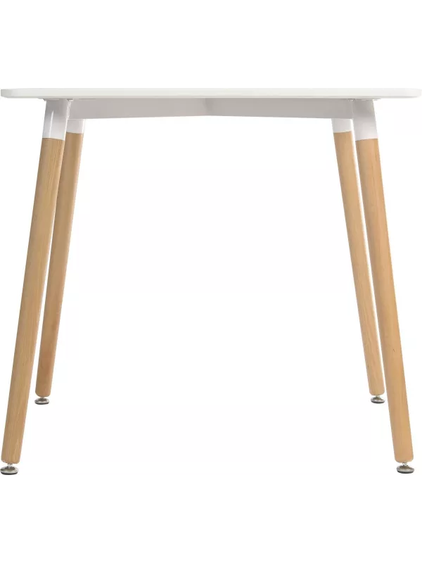 Teknik Skandi Square Table – Modern Beech-Leg Table for Canteens & Breakout Areas