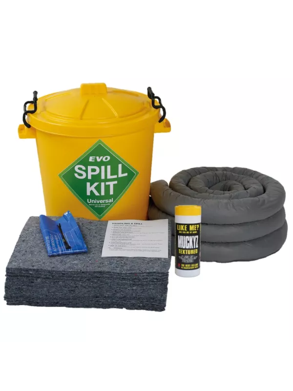 Fentex 60Litre EVO Spill Kit in Plastic Bin