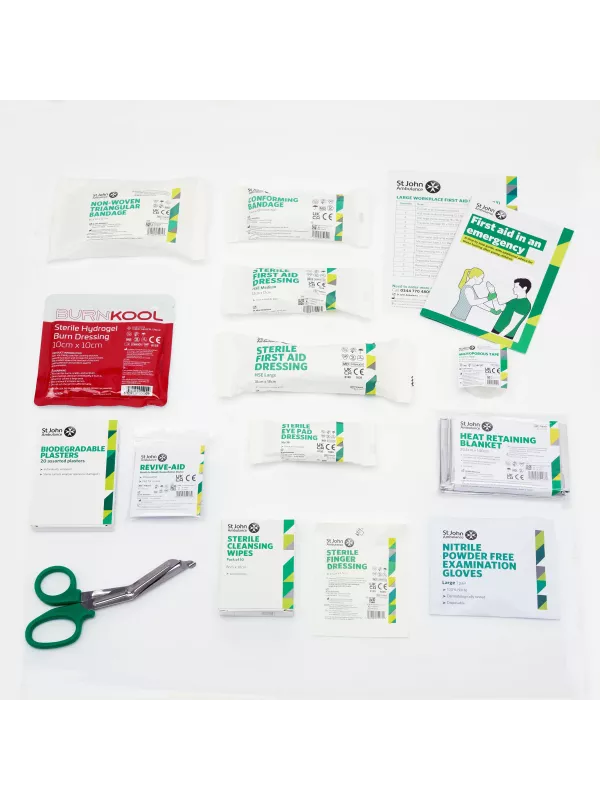 St John Ambulance Large Workplace First Aid Kit | BS-8599-1:2019 Compliant