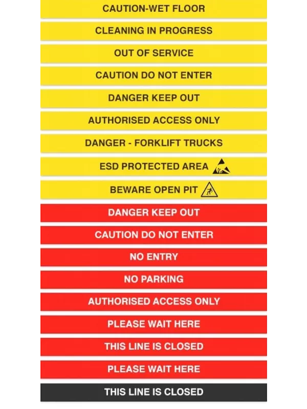 Obex Barriers Weatherproof - Message Belts