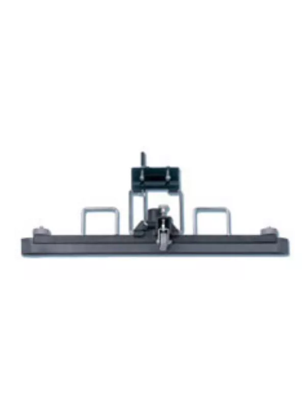 Wide vacuum cleaner floor head with brush strip for efficient hard floor cleaning