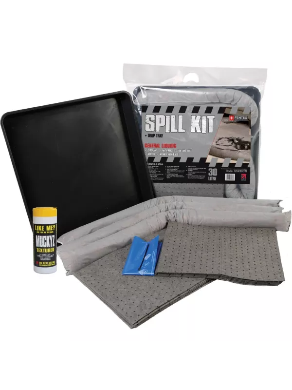Fentex 30L General Purpose Spill Kit in Break Pack + Drip Tray