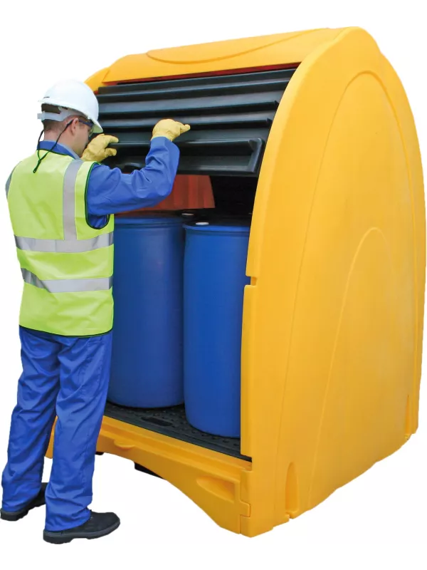 Fentex Covered 4 x 200L Drum Storage Unit