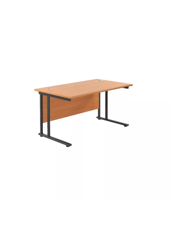 Twin Upright Desk TC Office - Beech