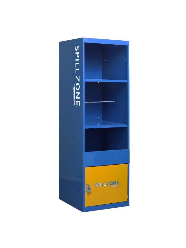 SpillZone® Absorbent Station – Industrial Spill Control Locker with Lockable Cupboard