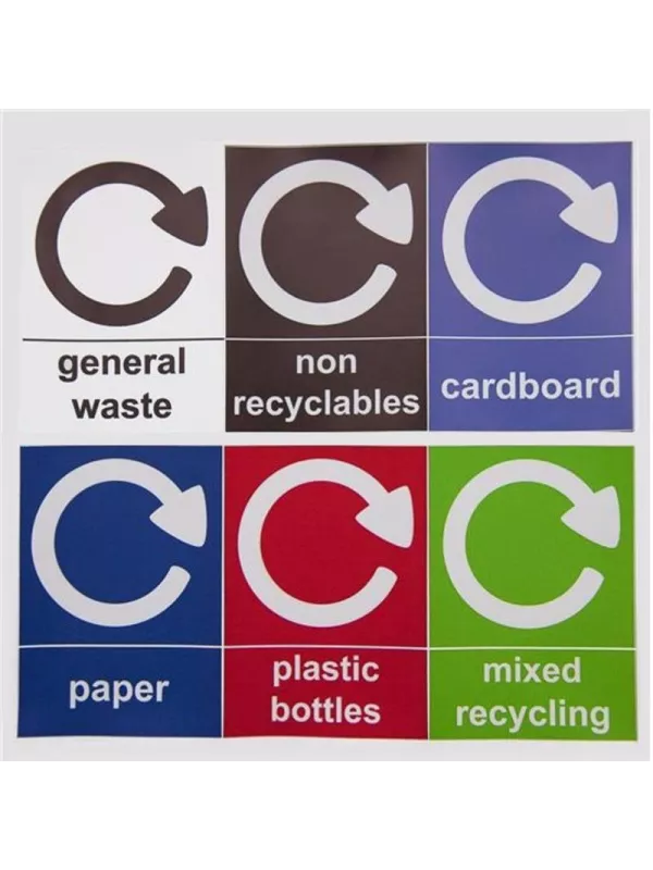 GPC Push Spring Lid Recycling Bins - 28 Litres