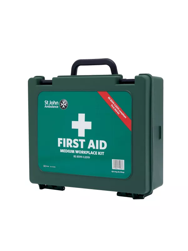 St John Ambulance Medium Workplace First Aid Kit | BS-8599-1:2019 Compliant