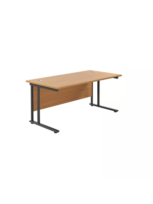 Twin Upright Desk TC Office - Nova Oak