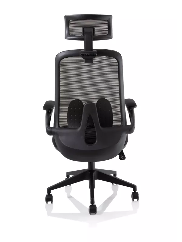 Sigma Executive Mesh Chair – Folding Arms, Adjustable Headrest, High Back Design