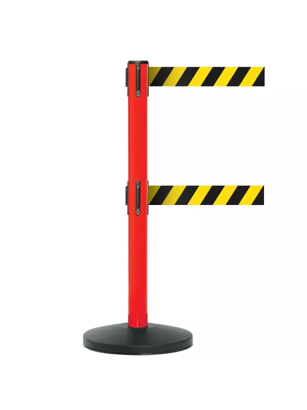 Obex Chevron Belt Safety Barriers - Single/Twin
