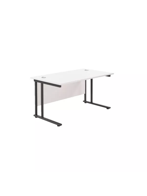 Twin Upright Desk TC Office - White