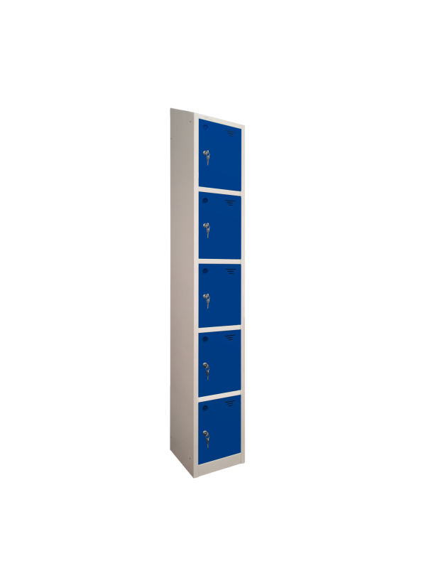 Premier Sloping Top Metal Storage Locker - 5 Door