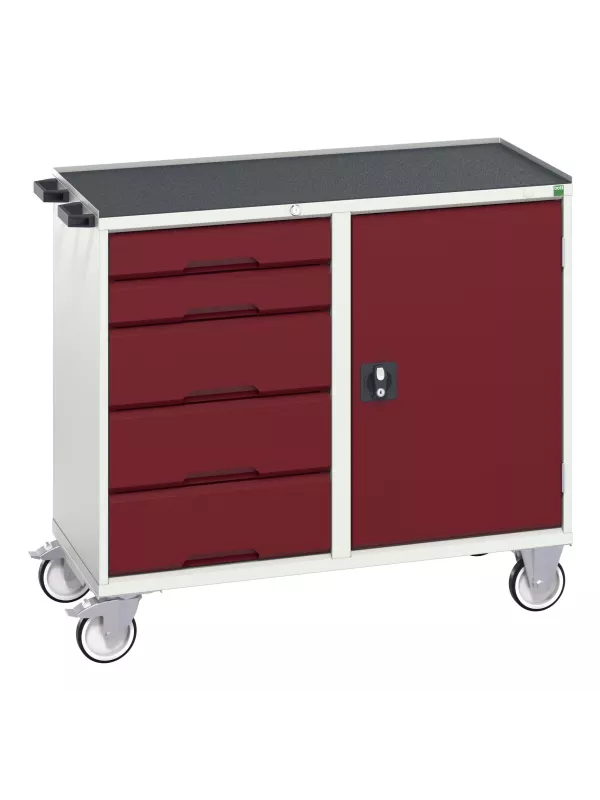 Bott Maintenance Trolleys Cupboard - 5 Drawers 1 door Cabinet
