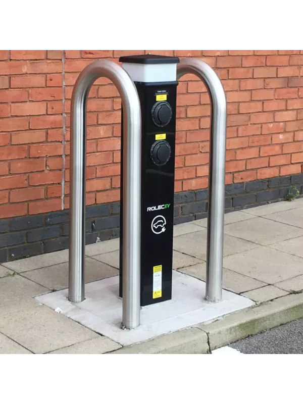 Stainless Steel Post Protector Car Parks & EV Chargers