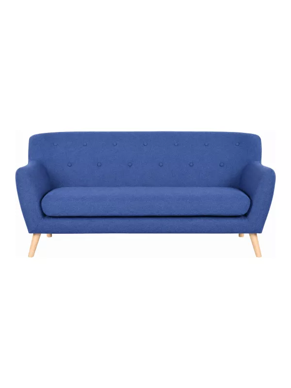 Modern Skandi 3-Seater Sofa - Indigo Blue