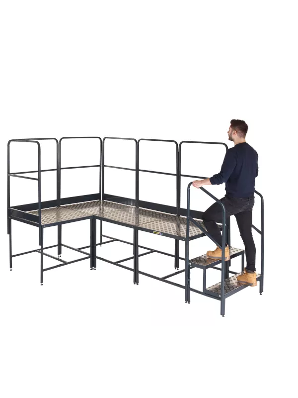 Climb-It Four Platforms Corner Modular