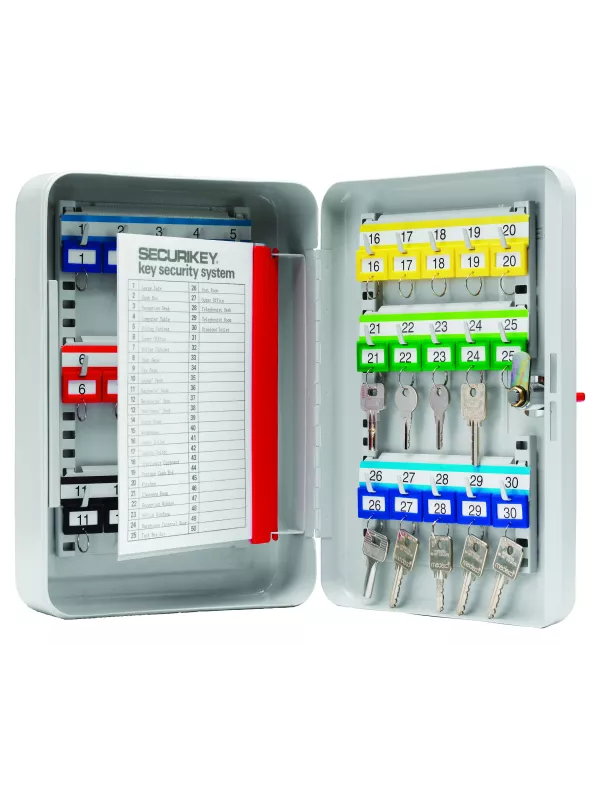 Premier Pressed Steel Key Cabinet with Adjustable Hooks