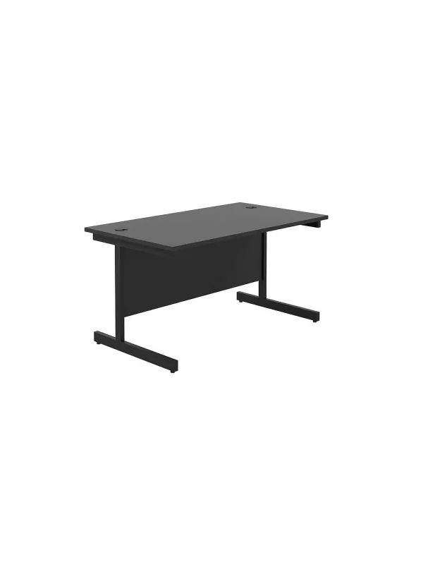 Single Upright Desk – Black