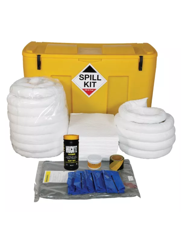 Fentex Oil & Fuel Spill Kit – Yellow Locker | 250 Litre Capacity