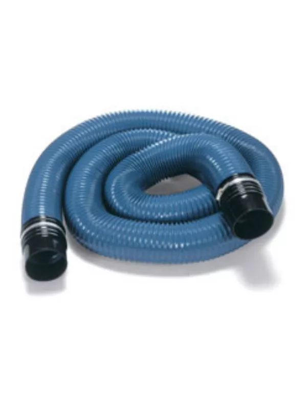 Flexible vacuum cleaner hose with cuffed ends for extended reach and manoeuvrable cleaning