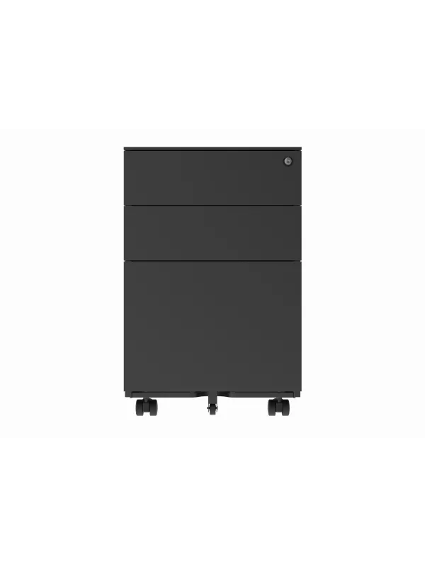 Steel Mobile Under Desk Office Storage Unit 3 Drawers