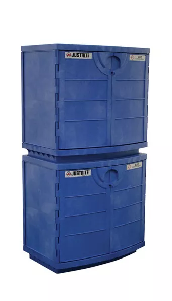 Corrosives/Acids Plastic Safety Cabinets stacked