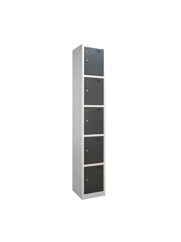 Premier Flat Top Metal Storage Locker - 5 Door