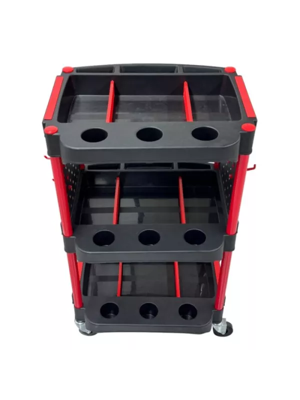 ProPlaz® Handy Workshop Trolley – Mobile Storage Trolley with Peg Boards and Dividers