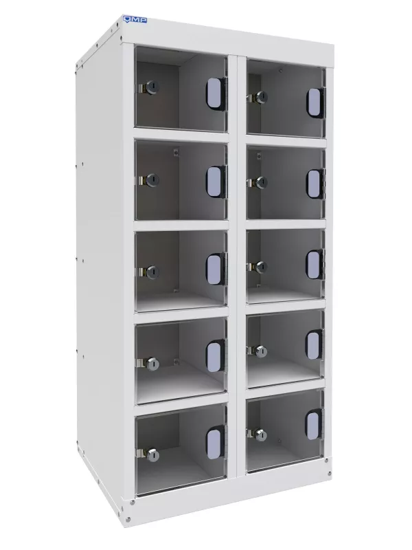 QMP Dual USB Phone Charging Locker Perspex