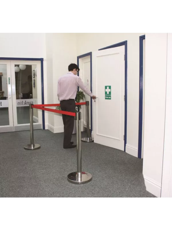 GPC Belt Barrier System - Stainless Steel Post