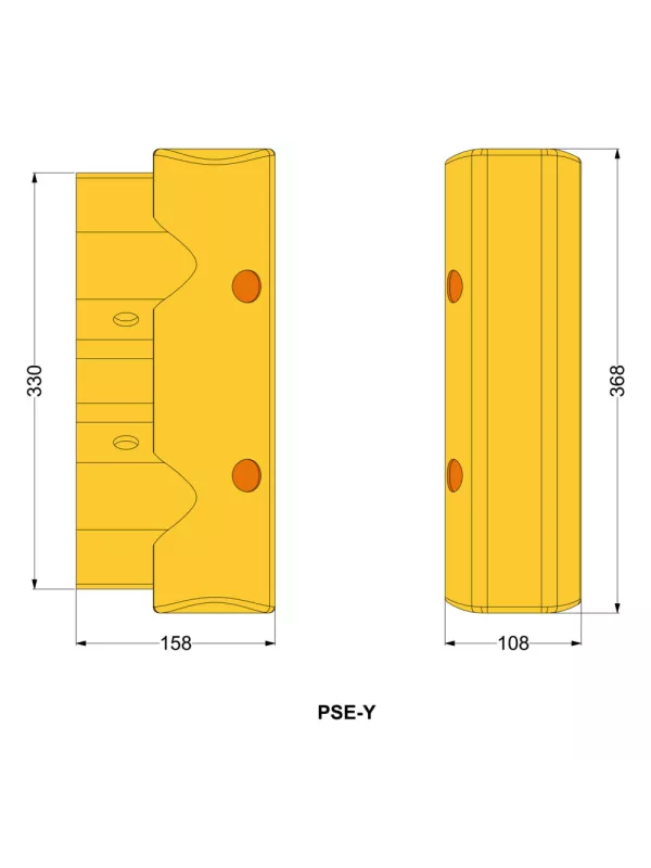 VISUSAFE Armco Pedestrian Safety Barrier Ends