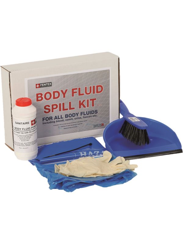 Body Fluid Spill Kit with Disinfectant Powder in box