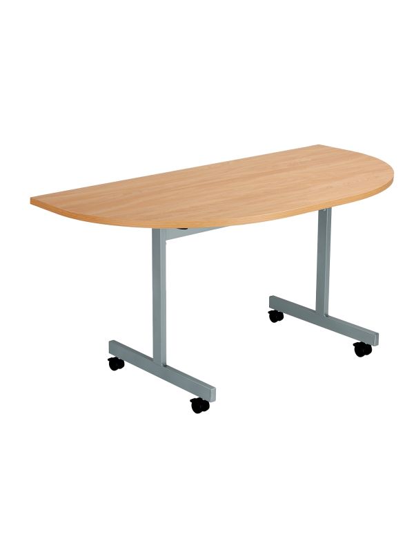 Flip Top D-End Conference Tables - 1400mm Wide