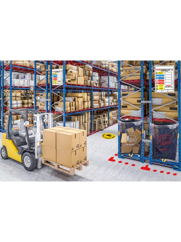 Clear Racksack Waste Sacks - Recycling Bins for Racking