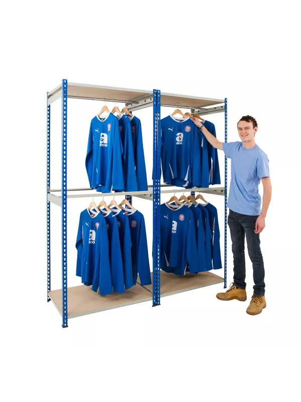 Anco Rivet Garment Racks - Double Rail