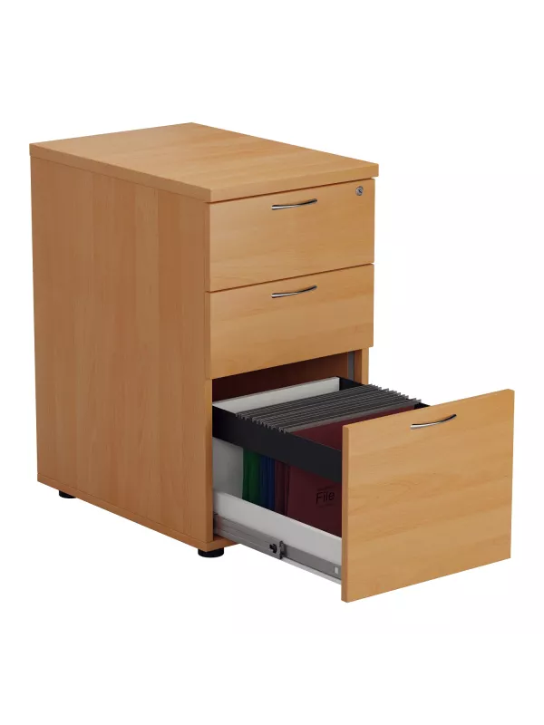 Table High 600mm Deep 3 Drawer Pedestal