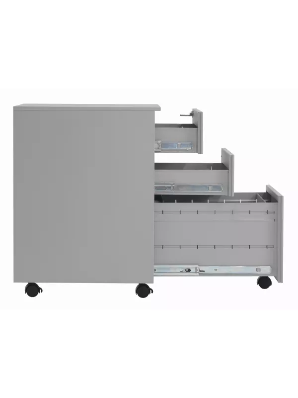 3 Drawer Under Desk Steel Pedestal